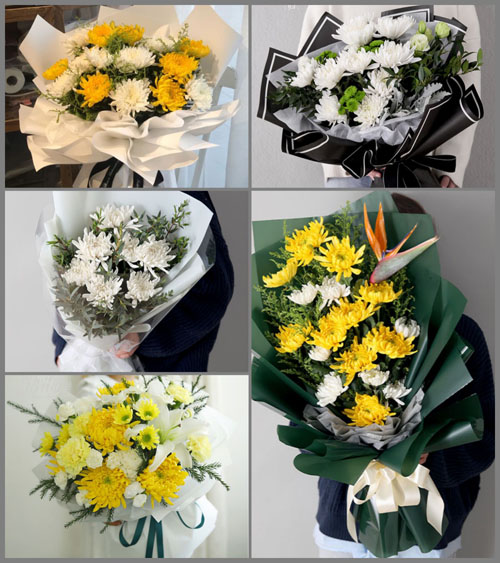 山西忻州五台县沟南乡观上村白事花束代送